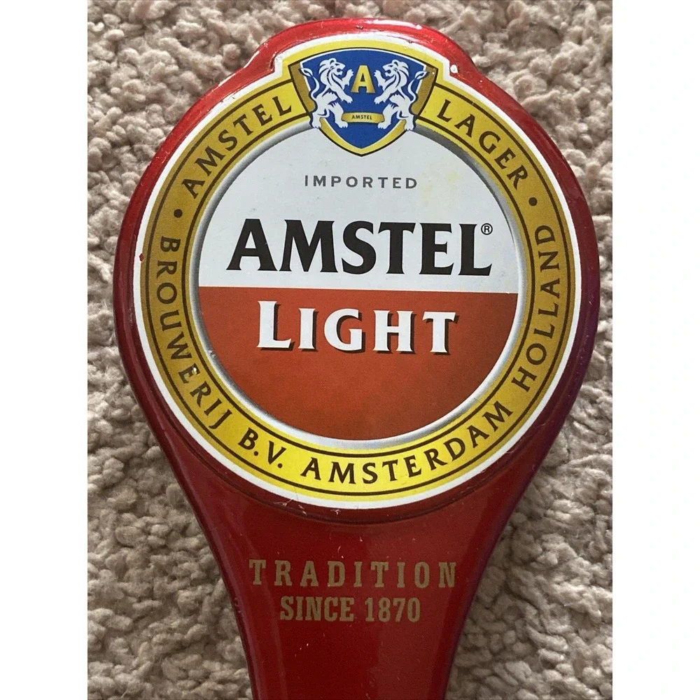 Amstel Light Ruby Red Tall Draft Beer Tap Handle Holland Netherlands